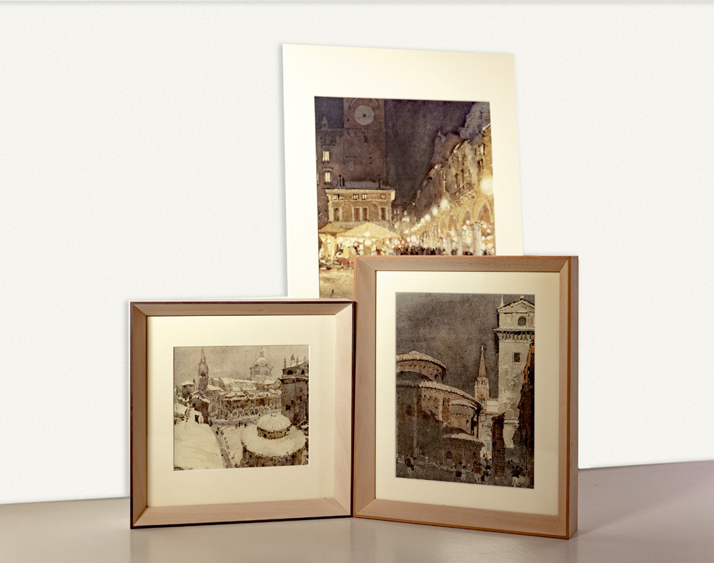 Acquerelli e litografie